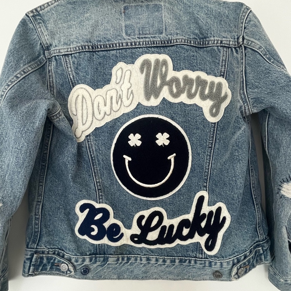 Denim Jacket with Embroidery